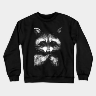 Raccoon / Risograph Artwork Crewneck Sweatshirt